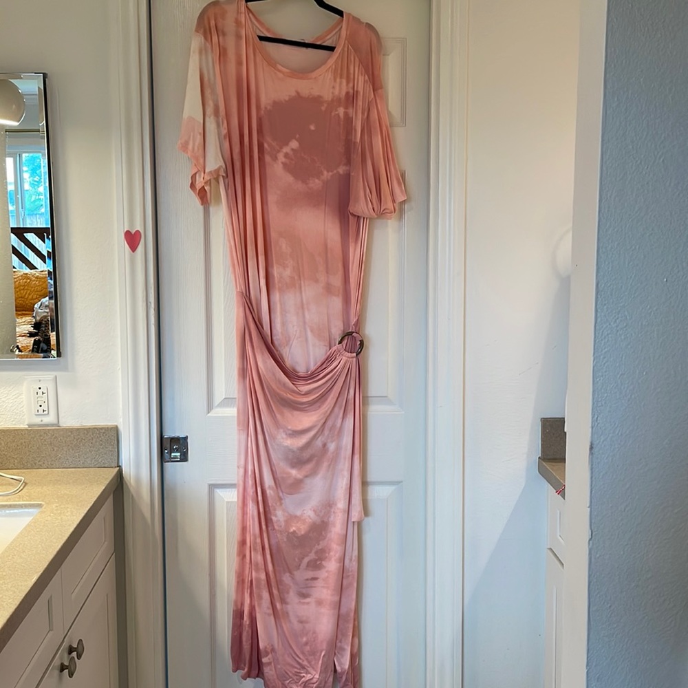 Free People pink maxi dress